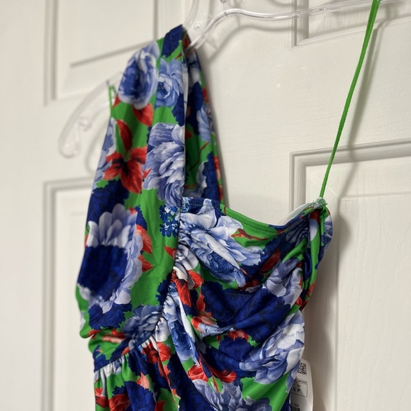 NWT ZARA Asymmetric Floral One-Shoulder Bodysuit S - Picture 8 of 16